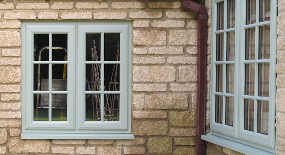 Completed Homebrite window installation on a detached home